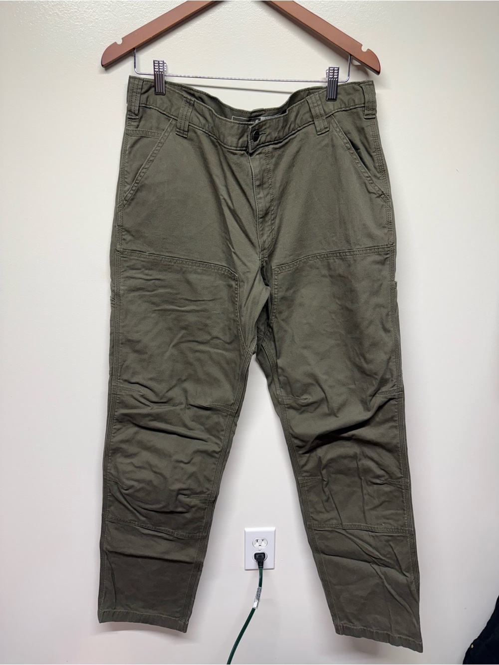 Carhartt Olive Green Cargo Work Pants